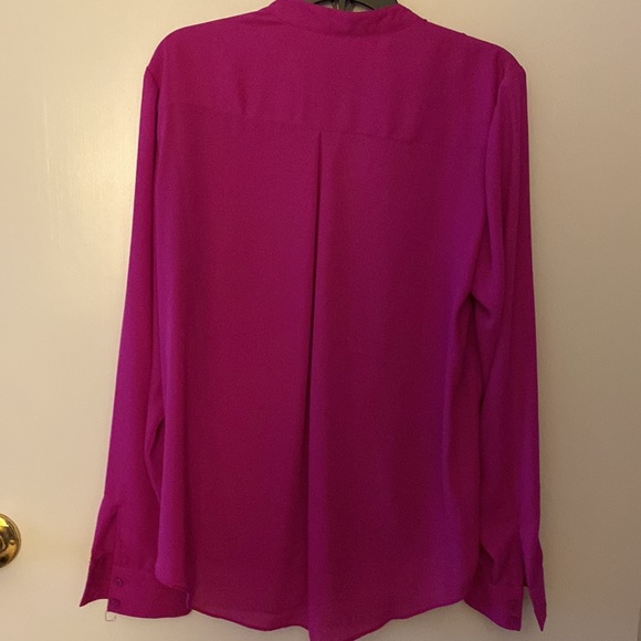 INC INTERNATIONAL CONCEPTS Women’s Petite Long Sleeves Surplice Front-Zip Tops - Picture 4 of 5